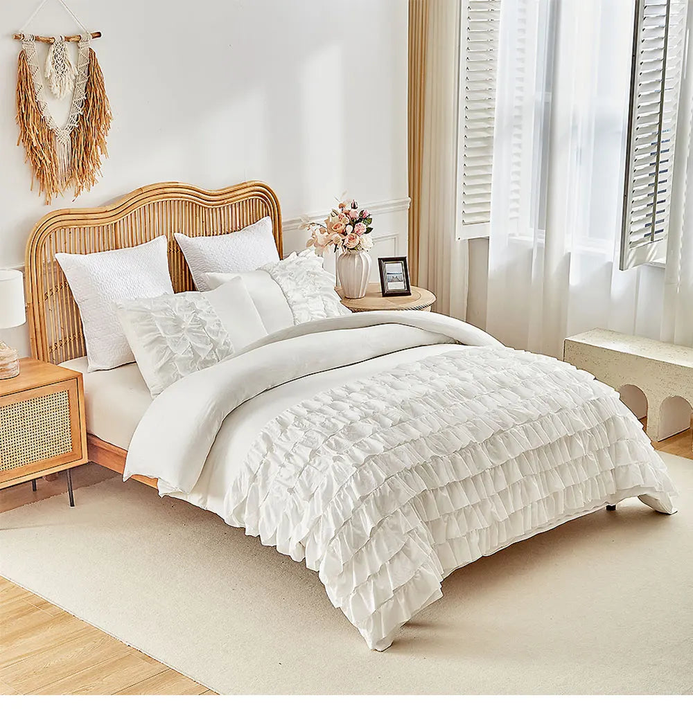 Bettdeckenbezug Set – Rüschen-Prinzessin – Verschiedene Grössen