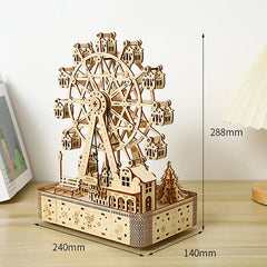 3D Holzpuzzle – Riesenrad Design – Unisex Bastelspass
