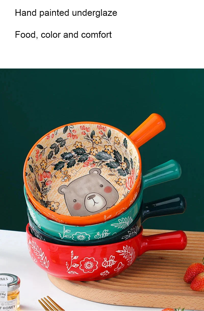 Cartoon-Keramikschale – Töpferhandwerk – Mikrowellensicher