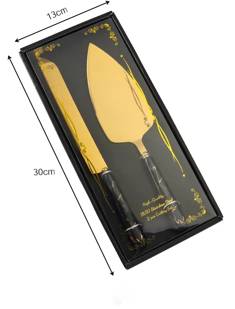 Edelstahl Kuchenschaufel – Keramikgriff, Luxuriöses Design