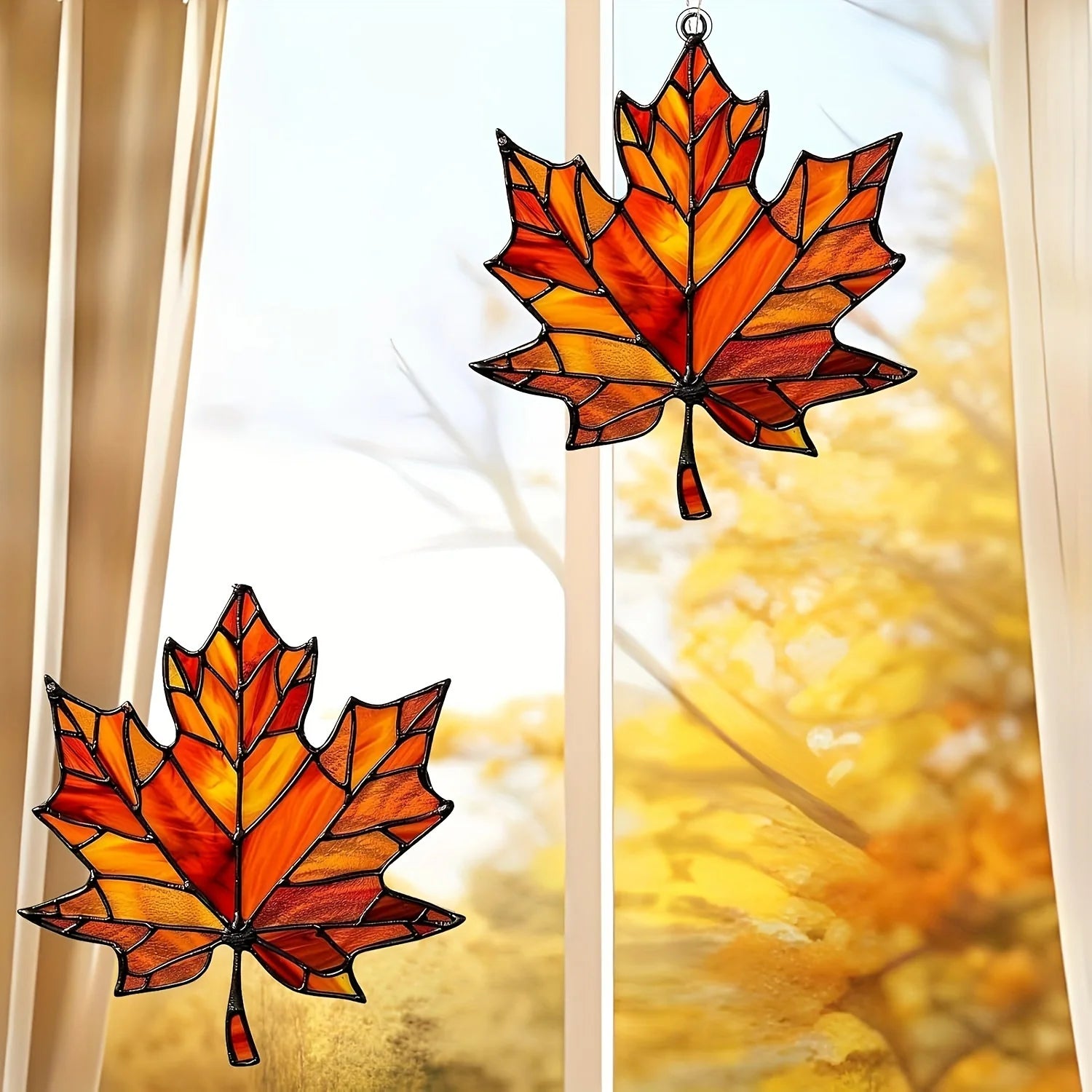 Acryl-Lichtfänger Ahornblatt – Herbstdekor – Deko-Einsatz
