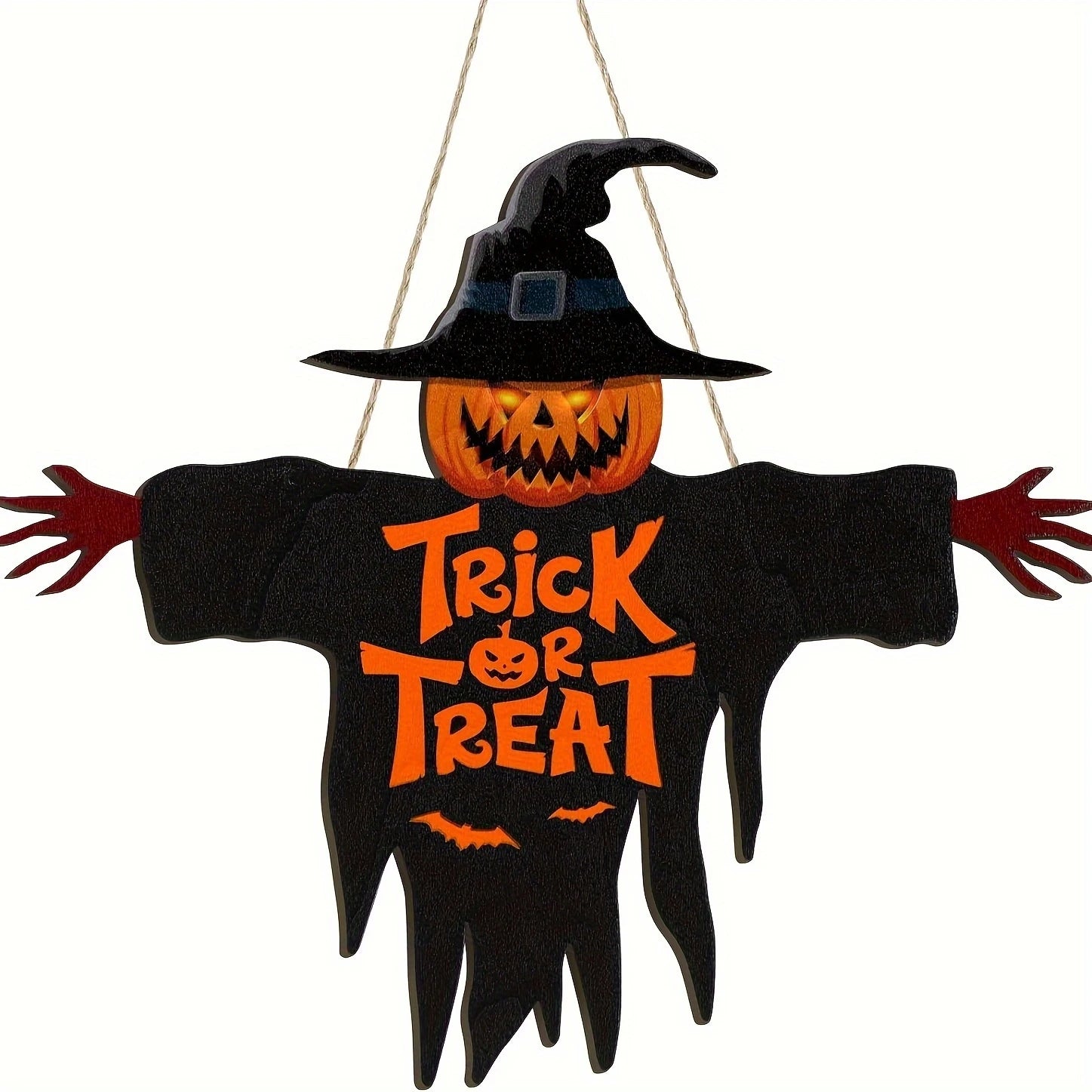 Halloween Holzschild - Monster Design - 30cm x 28cm