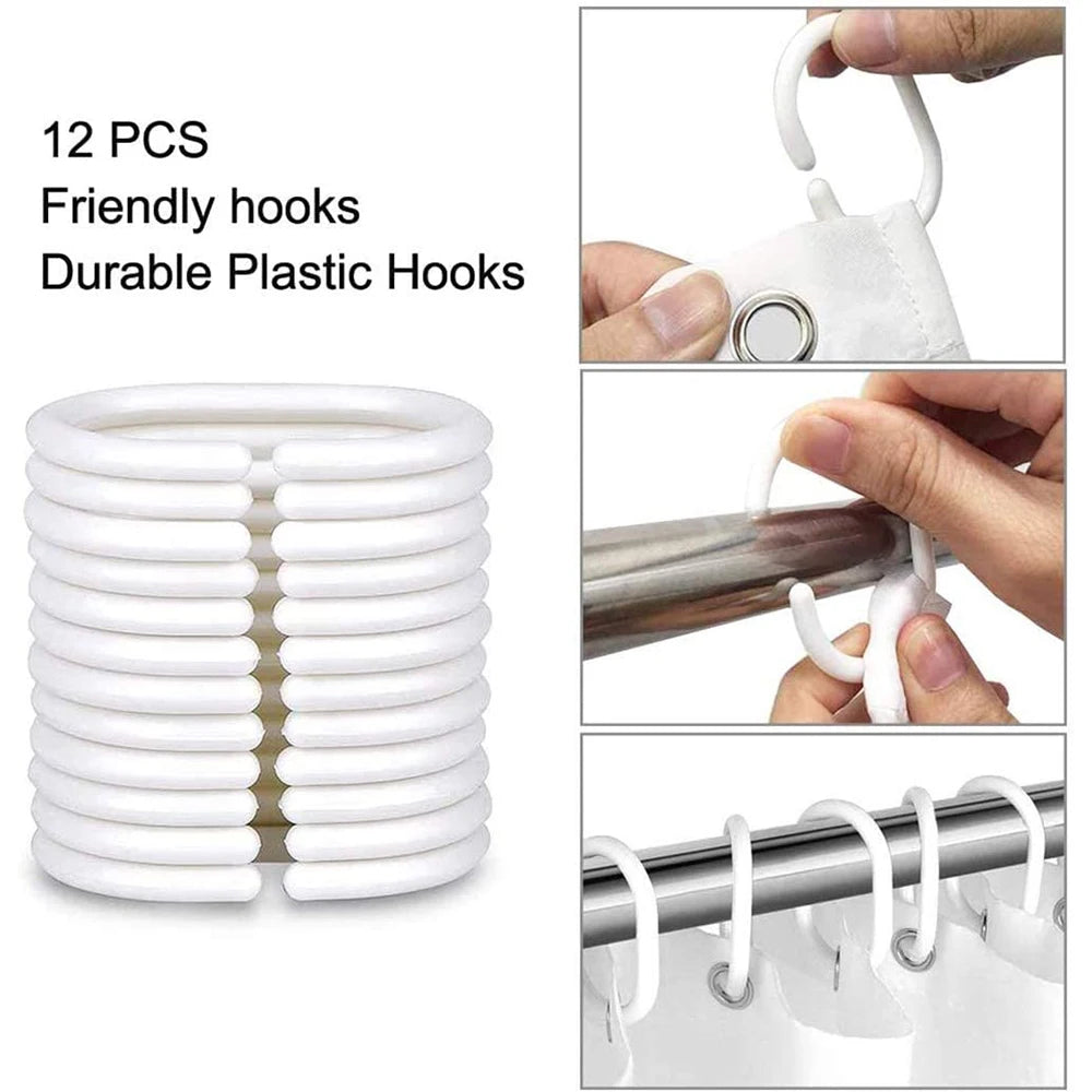 3D Duschvorhang im marokkanischen Stil aus Polyester, mehrfarbig, 180x180cm