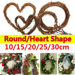 Rattan-Kranz – Natürliches Weiden-Design – 10-30CM Frühlings- & Osterdekoration