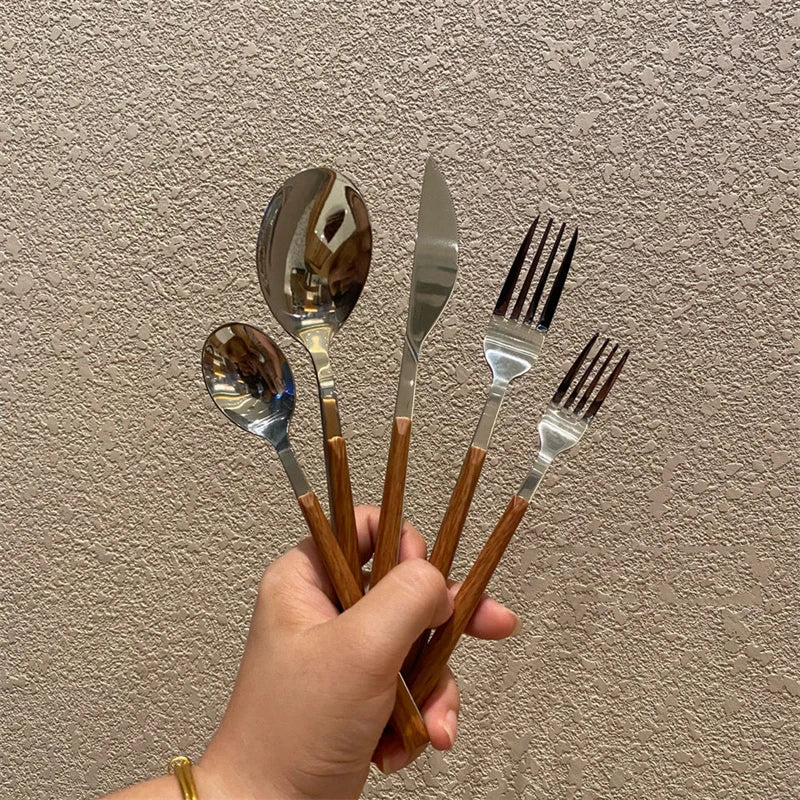 Besteckset – Koreanisch Edelstahl – Umweltfreundlich