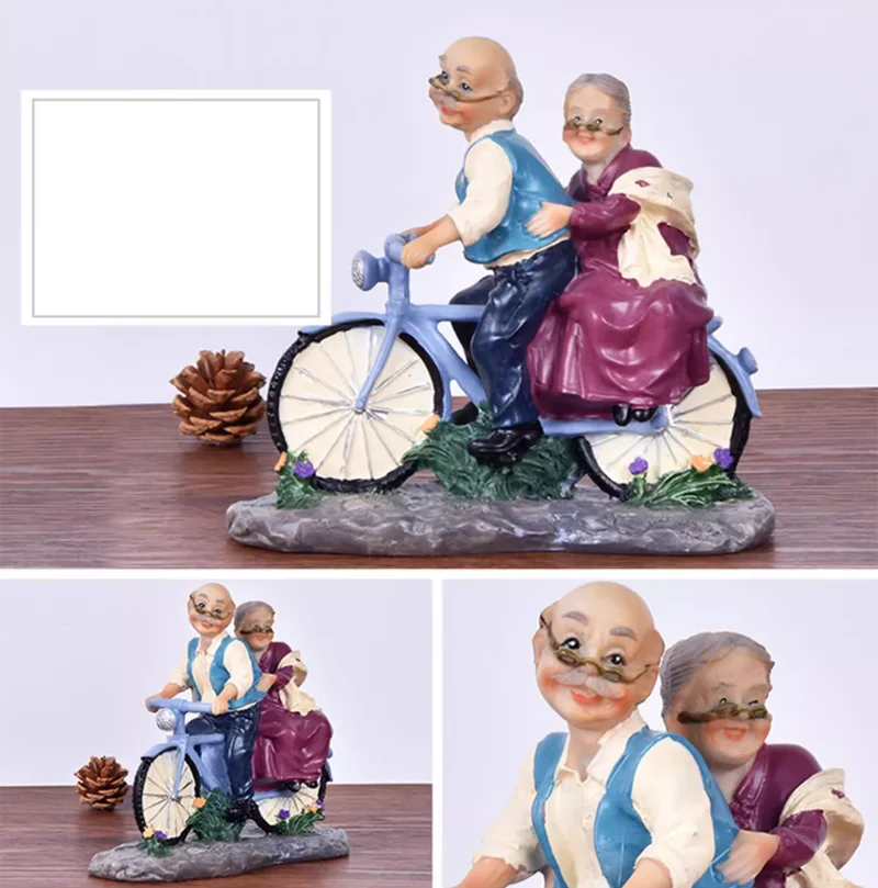 Moderne Resin-Statue – Grosseltern Edition