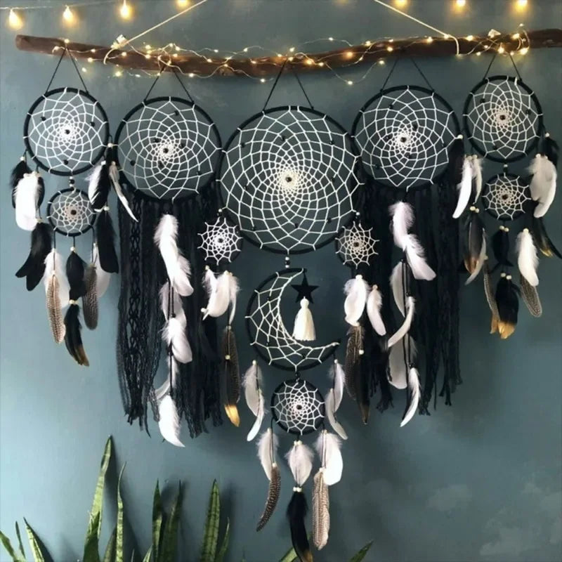 Boho Makramee Traumfänger Set – Textil Deko 5-teilig