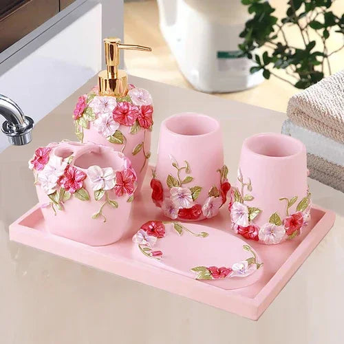 Resin Bad Set – Modernes Design – 5/6 Teile