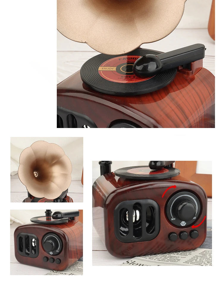 Vintage Spieluhr – Retro Stil – Handgekurbelte