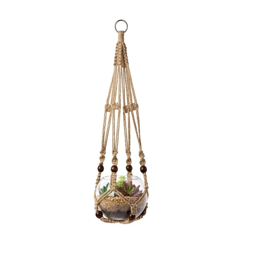 Handgemachter Pflanzenhänger – Boho Makramee Design – Innenbereich