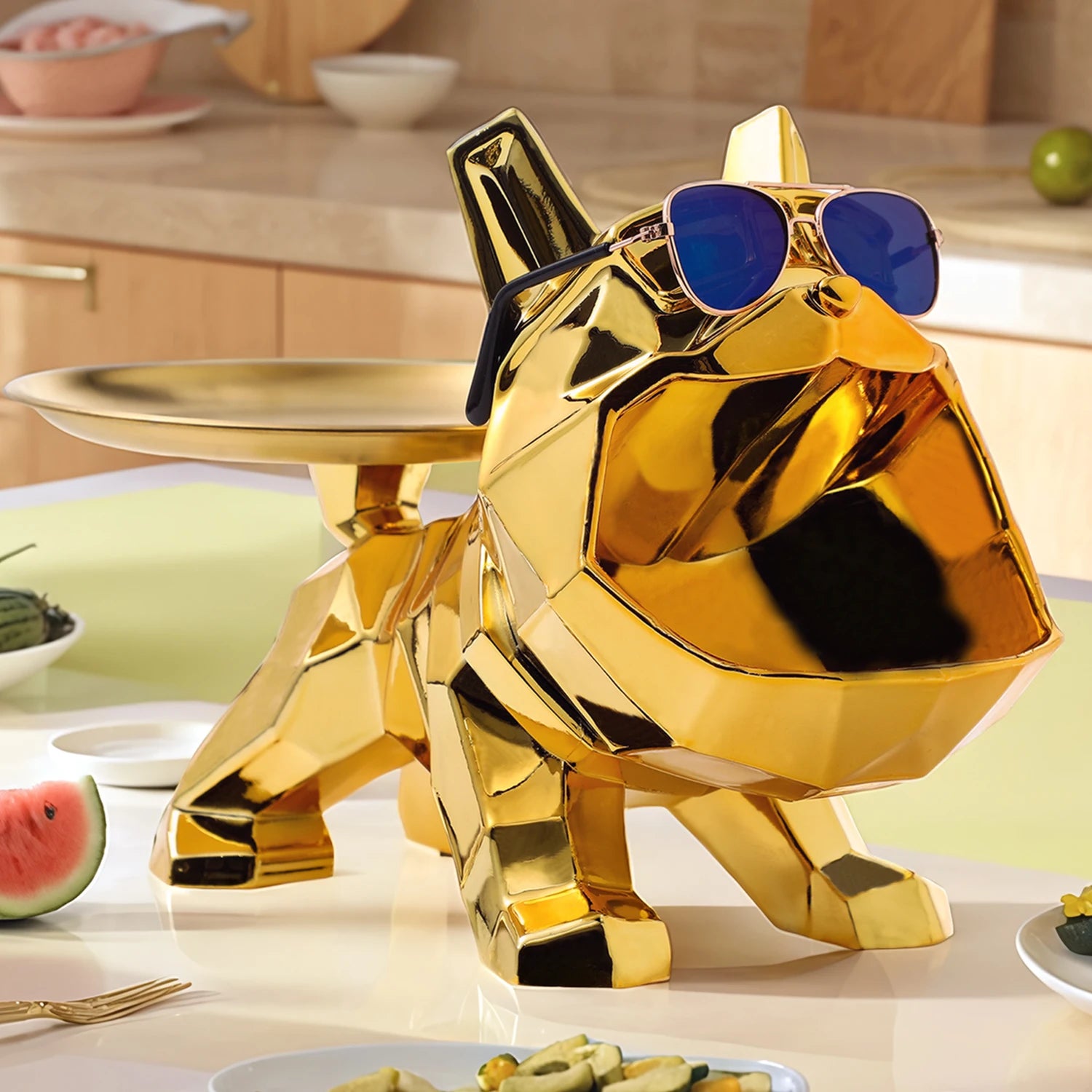 Harz Bulldogge Skulptur – Moderne Kunst Lagerung