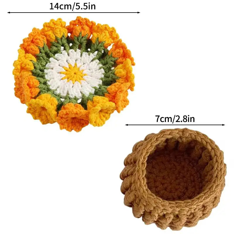 Gehäkelter Untersetzer – Öko Polyester – 10cm