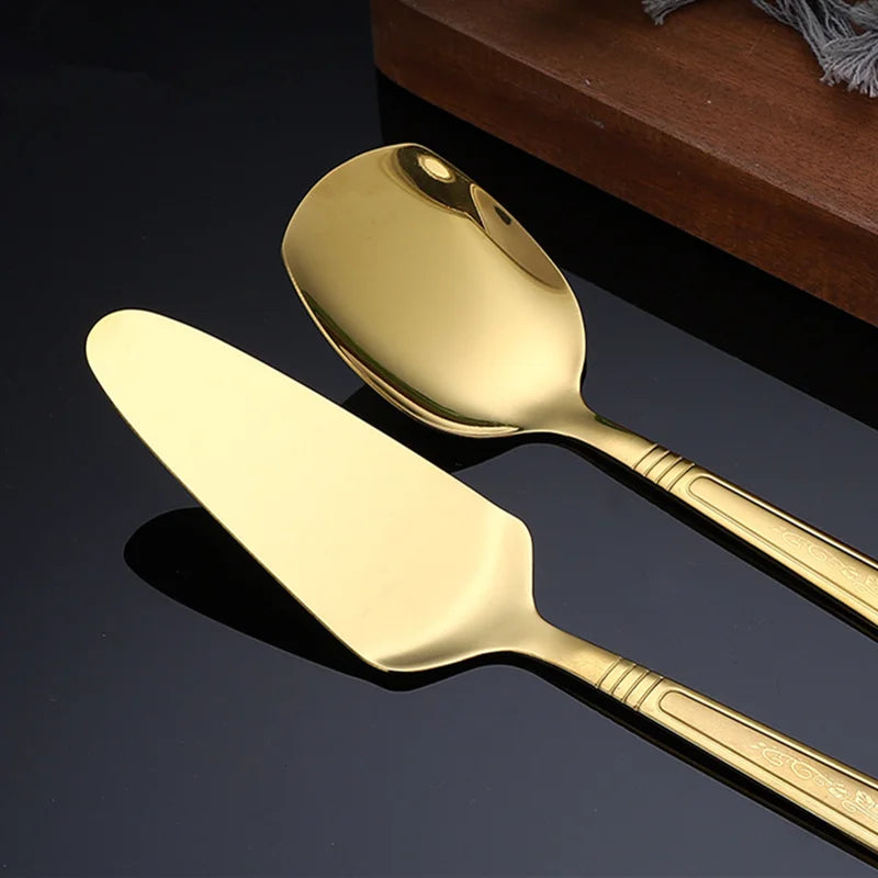 Küchenutensilien Set – Edelstahl Gold – Vielseitig Einsetzbar