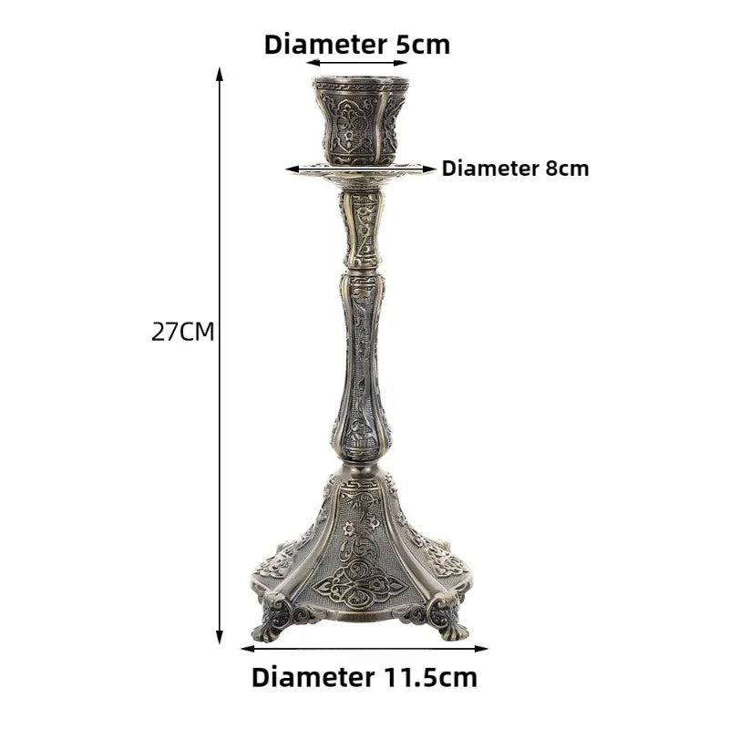 Metall-Kerzenhalter – Nordisch Elegant – Schwarz & Gold Design