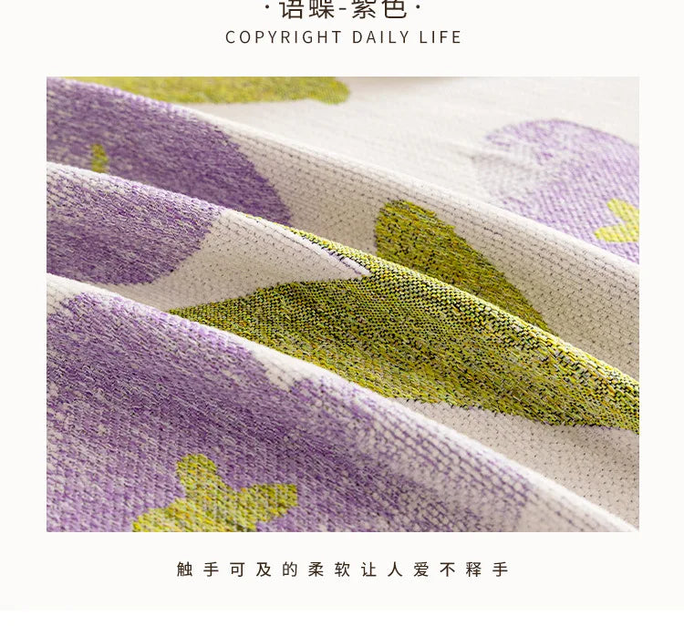 Sofaüberwurf – Florales Chenille – Anti-Rutsch 180x180cm