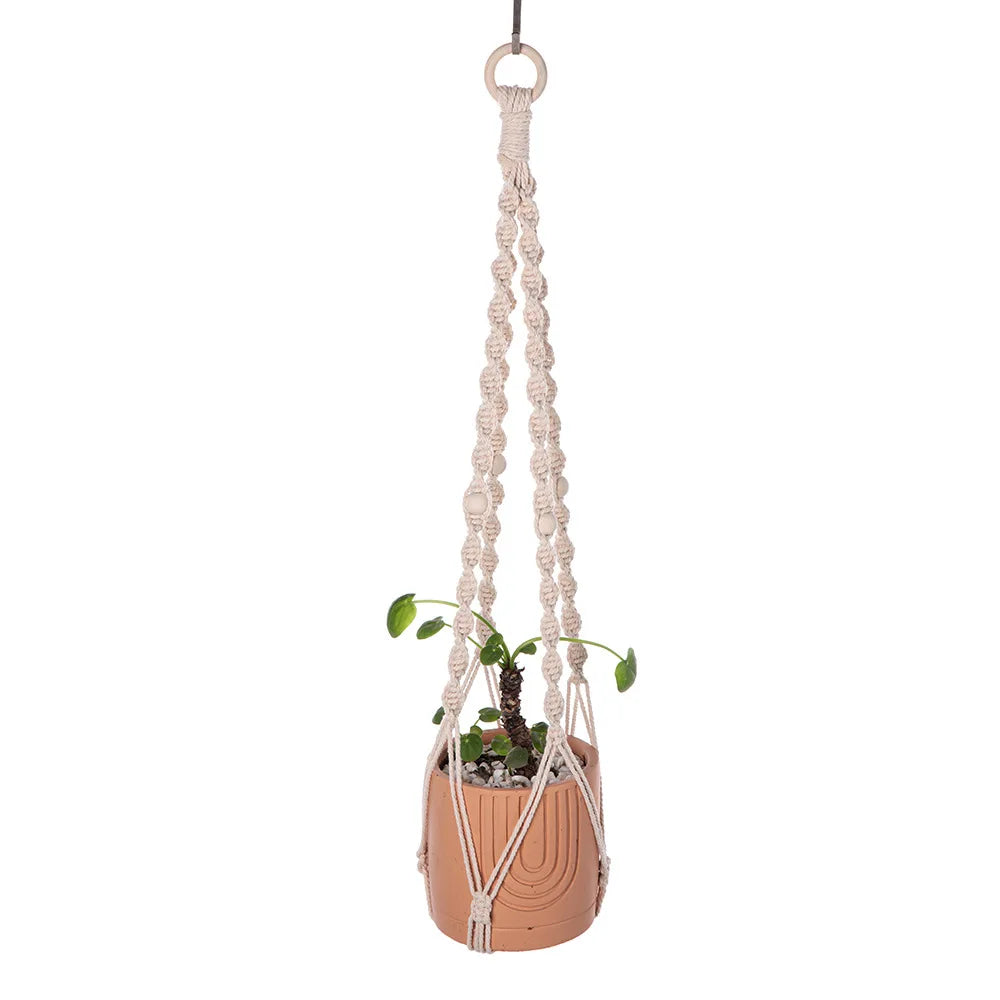 Handgemachter Pflanzenhänger – Boho Makramee Design – Innenbereich