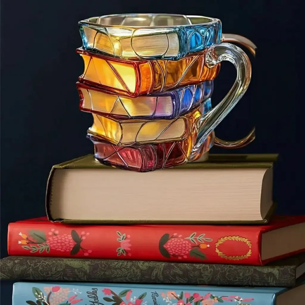 Kreatives Keramikbecher-Set – Handgemalt Retro Resin