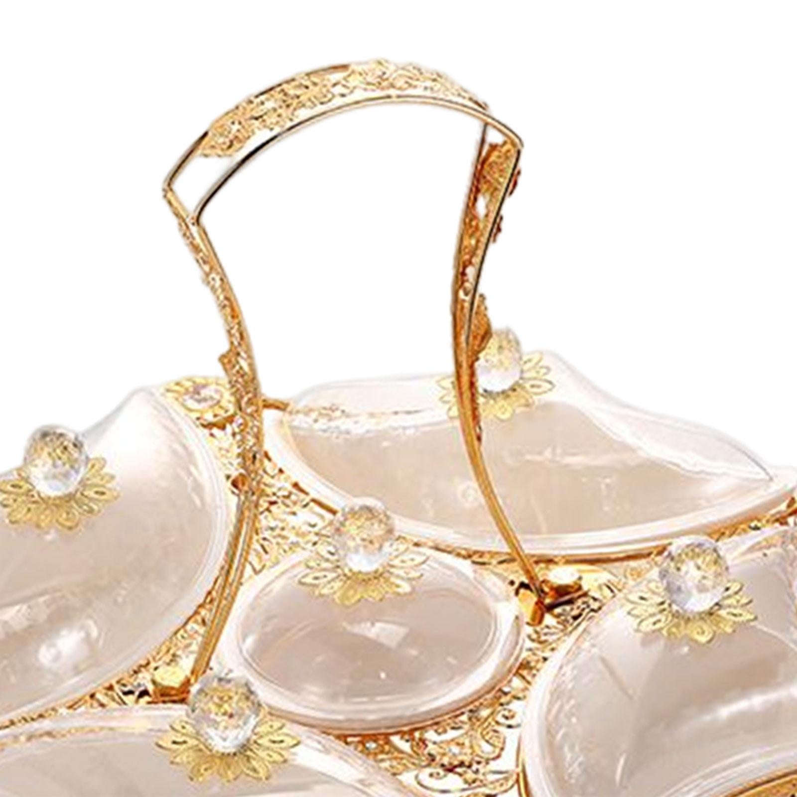 Snacktablett – Metall Blumendesign – 46cm