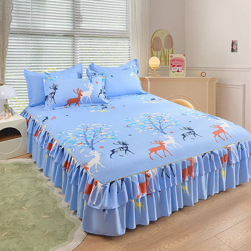 Floral Bettvolant – Strick-Polyester – Verschiedene Grössen