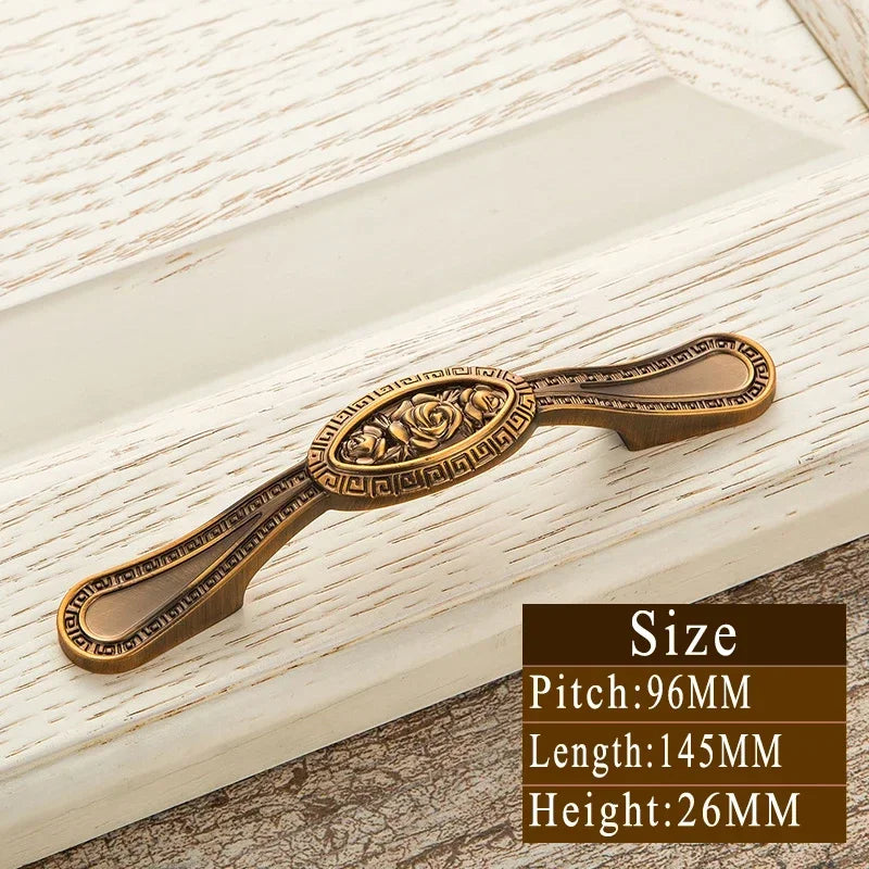 Vintage Messinggriffe – Zinklegierung – 128mm