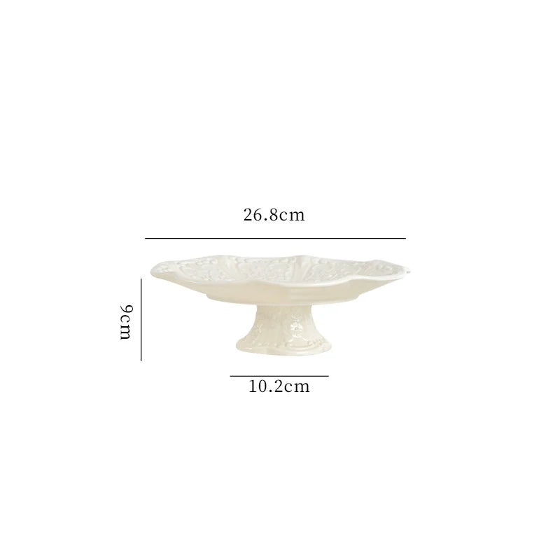 Keramikrelief-Teekanne – Elegantes Porzellan-Set