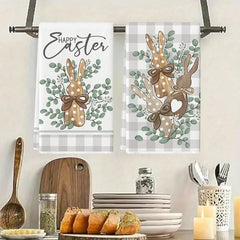 Osterhasen Geschirrtuch – Polyester Frühling Design