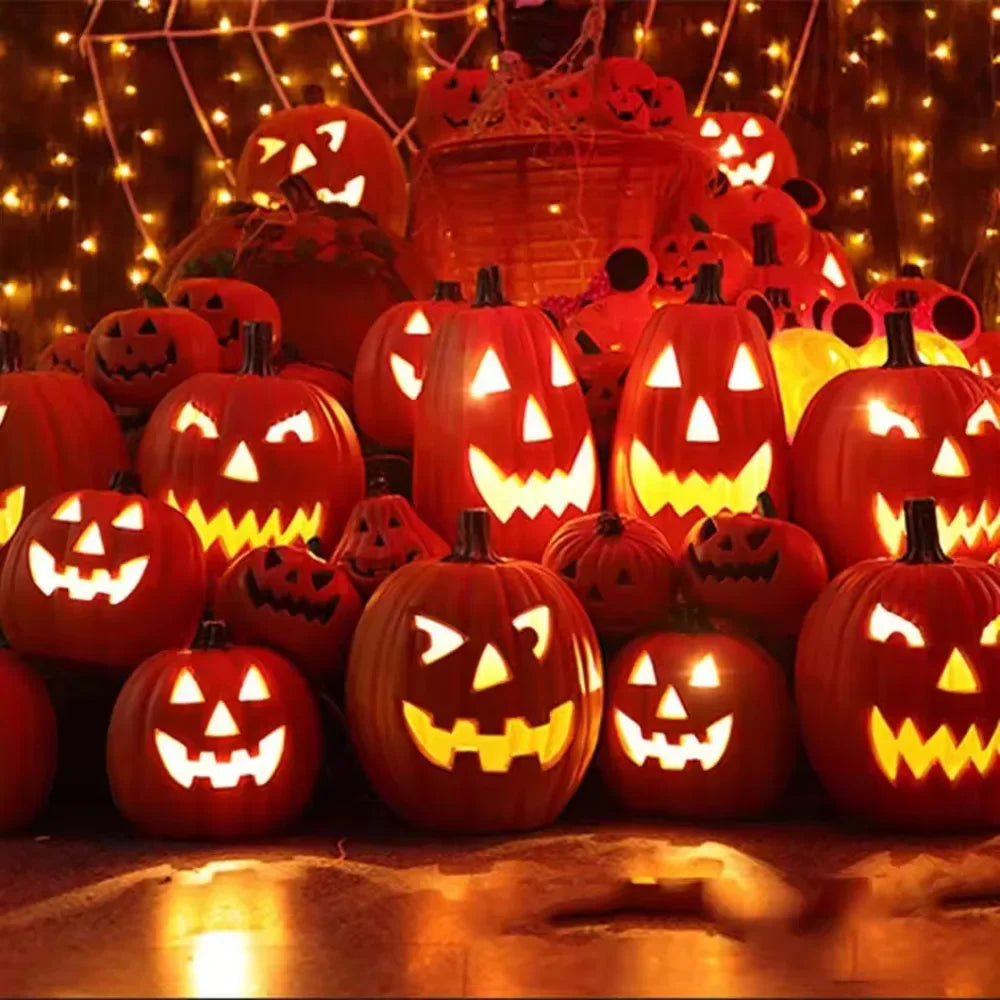 Halloween LED Kürbislampen – Festliche Deko – Veranda