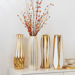 Luxus Keramikvase – Amerikanischer Stil – 30cm Gold Edition