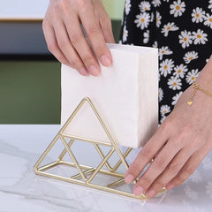 Serviettenhalter – Moderne Metalloptik – Essentiell für Arbeitstische