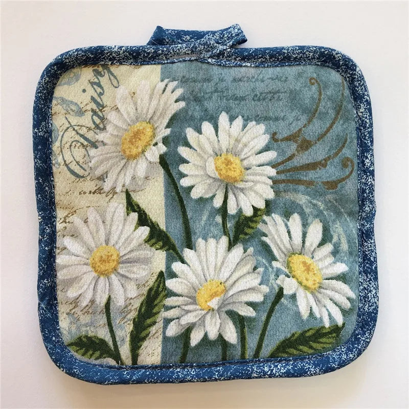 Hitzebeständiger Topflappen – Landhausstil – 16.5x16.5cm