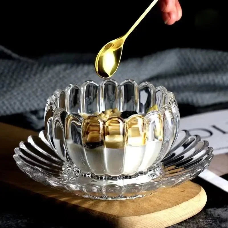 Lotus-Schalen – Glas Blumendesign – Geschirr