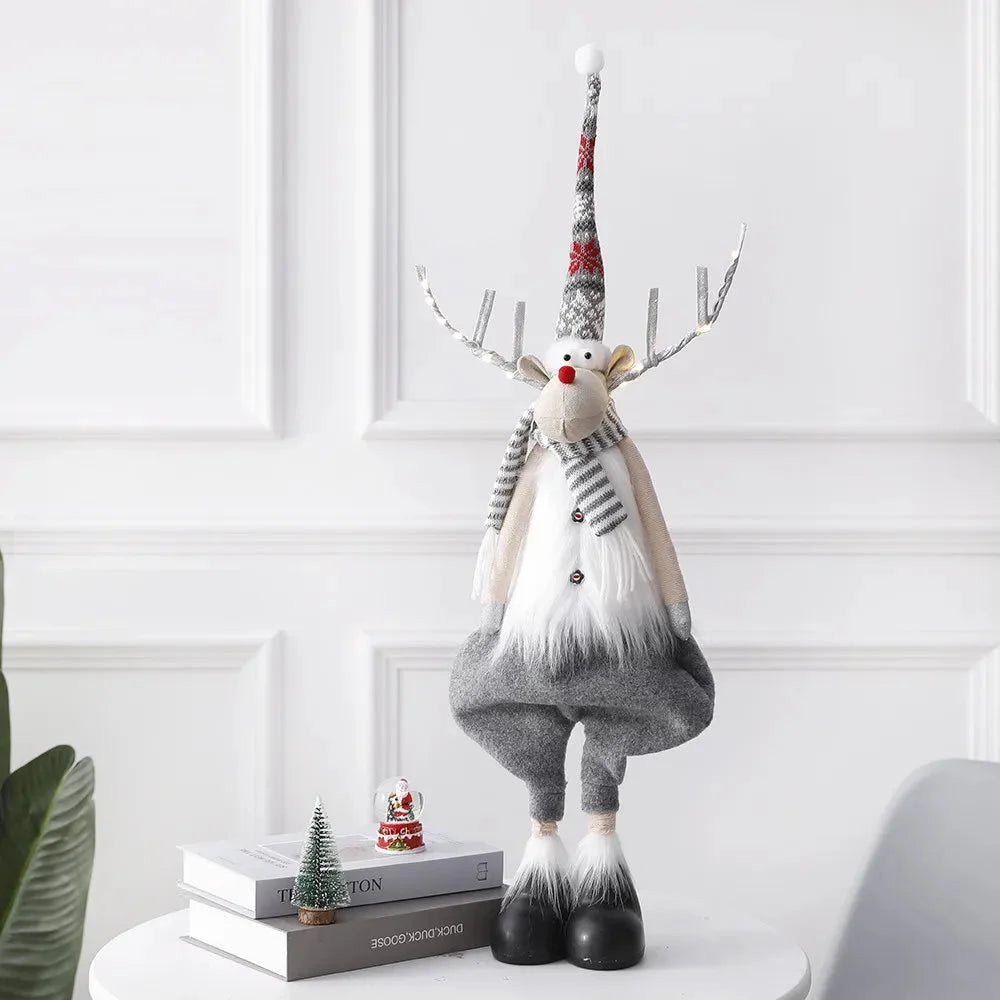 Weihnachtselch Dekoration – Plüschpuppe – Handgefertigt & Verstellbar