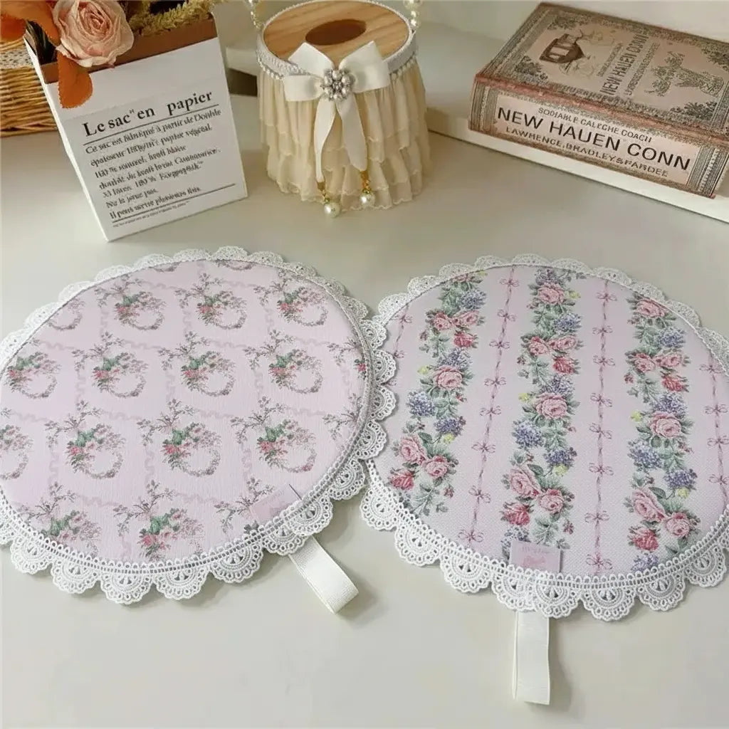 Retro Rosenuntersetzer – Spitze, Luxus, Wasserfest, Umweltfreundlich