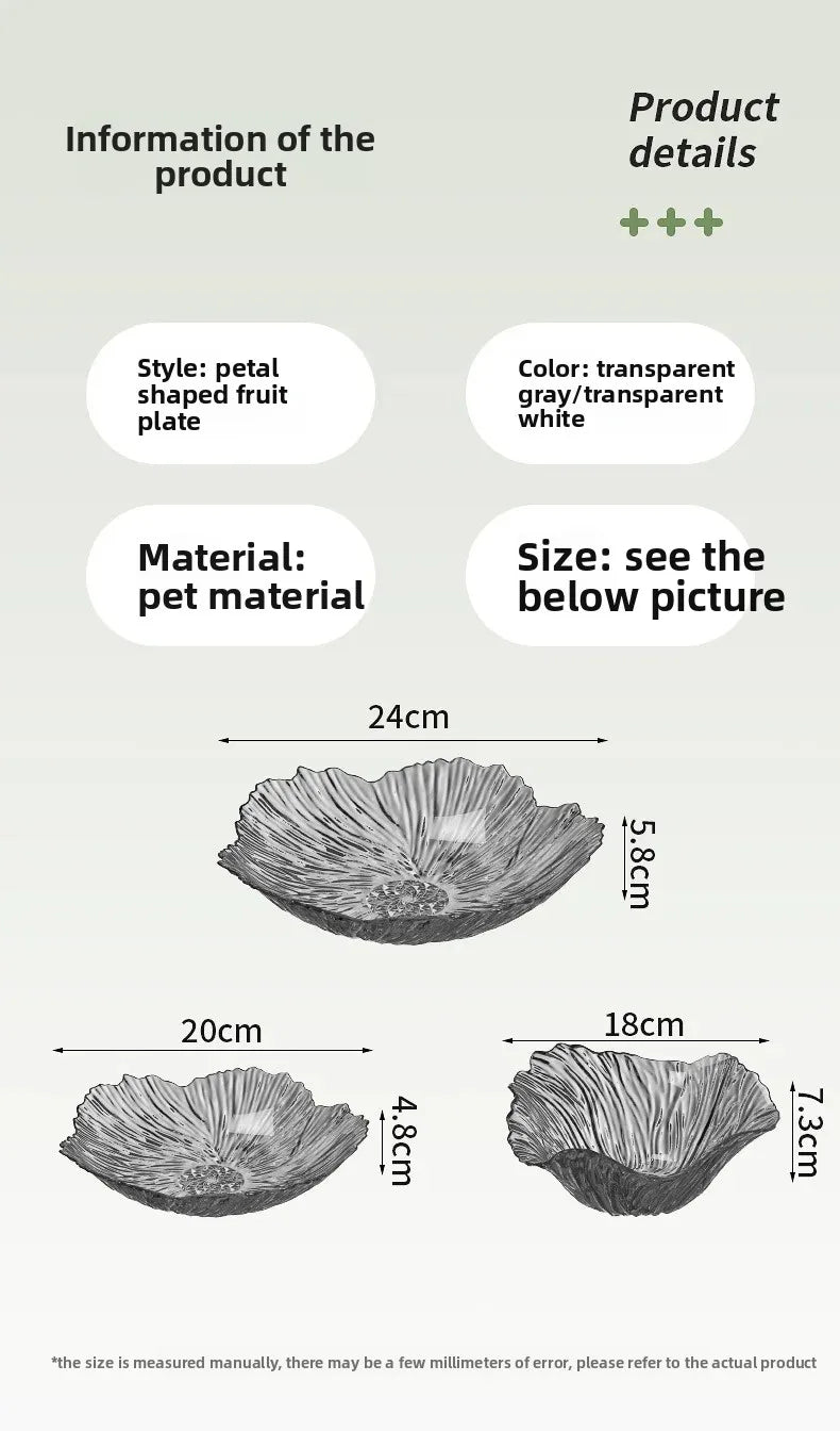 Fruchtschale – Transparentes PET – Vielseitig & Stilvoll