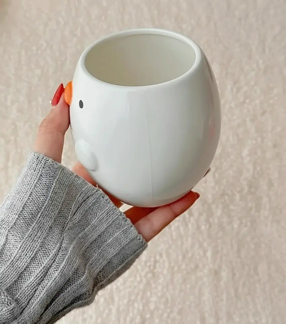 3D Gelbe Ententasse – Bone China Cartoon – 480ml