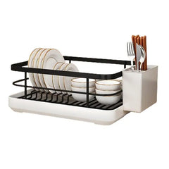 Multifunktionales Geschirrregal – Carbonstahl – 34x26x16cm