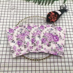 Bedruckte Papierservietten – Lila Blumen 2-lagig – 20er-Set
