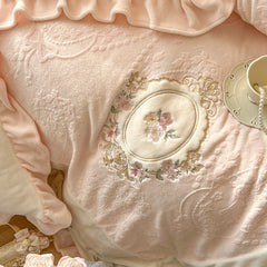 Samtdecke – Vintage Charme – King/Queen Grösse
