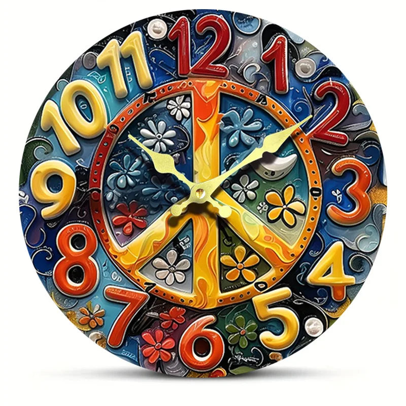 Wanduhr – Antikes Holz Design – 25CM Leise