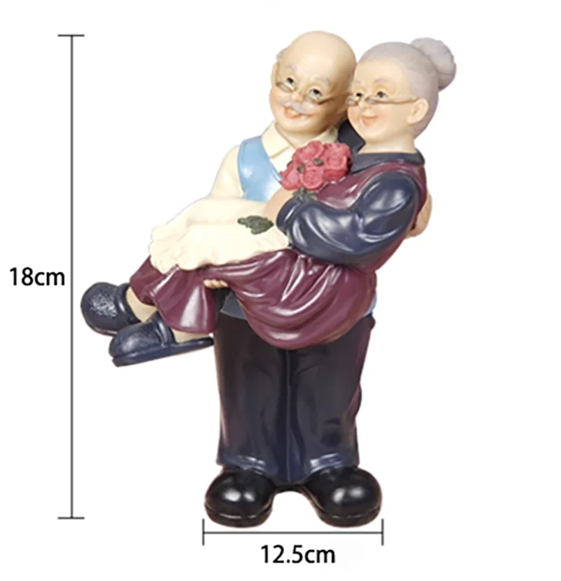 Moderne Resin-Statue – Grosseltern Edition