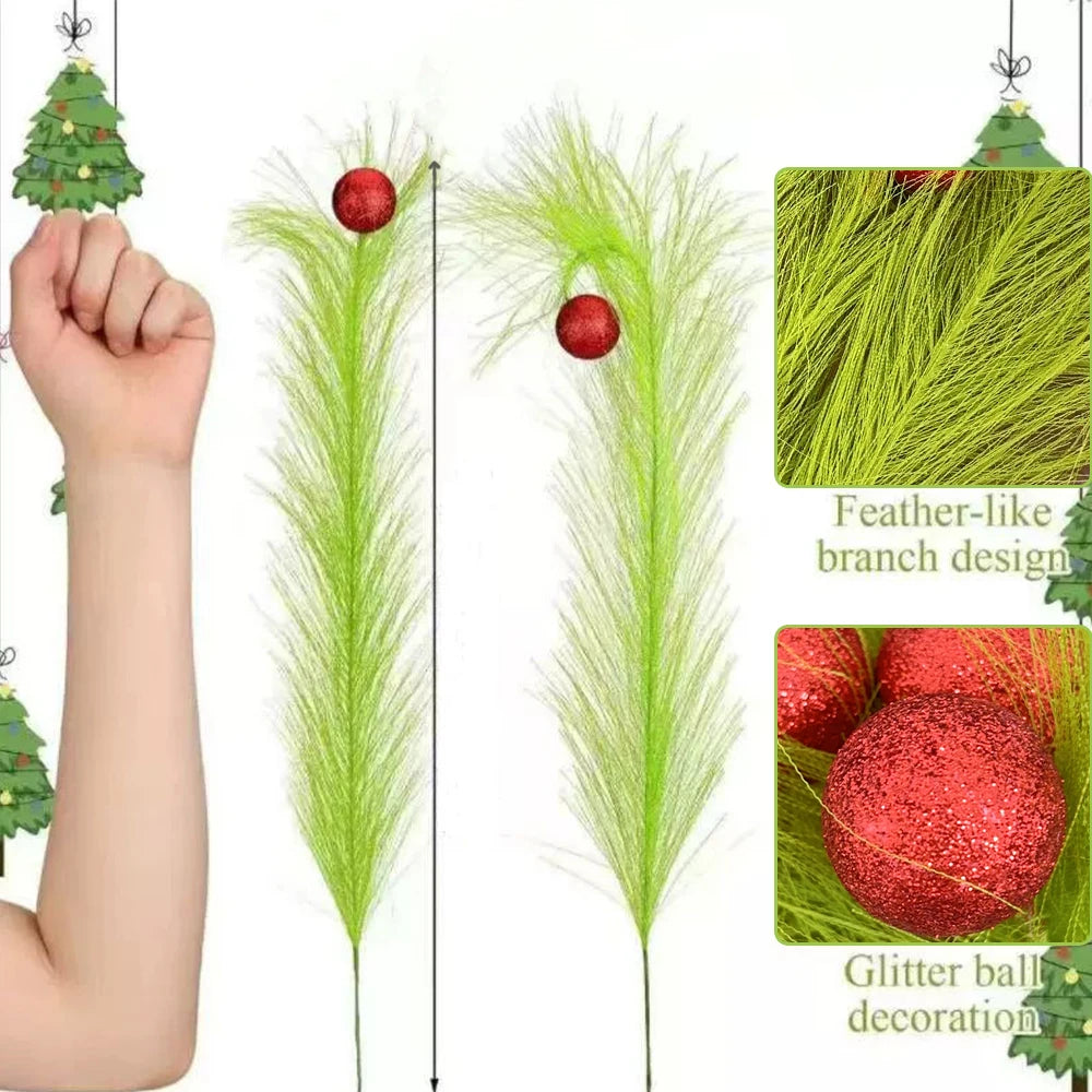 Weihnachtsdeko Picks – Festliche Grüne Zweige – Verschiedene Grössen