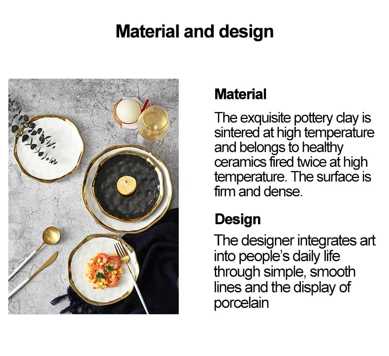 Keramikgeschirrset – Nordic Stil Porzellan – Verschiedene Grössen
