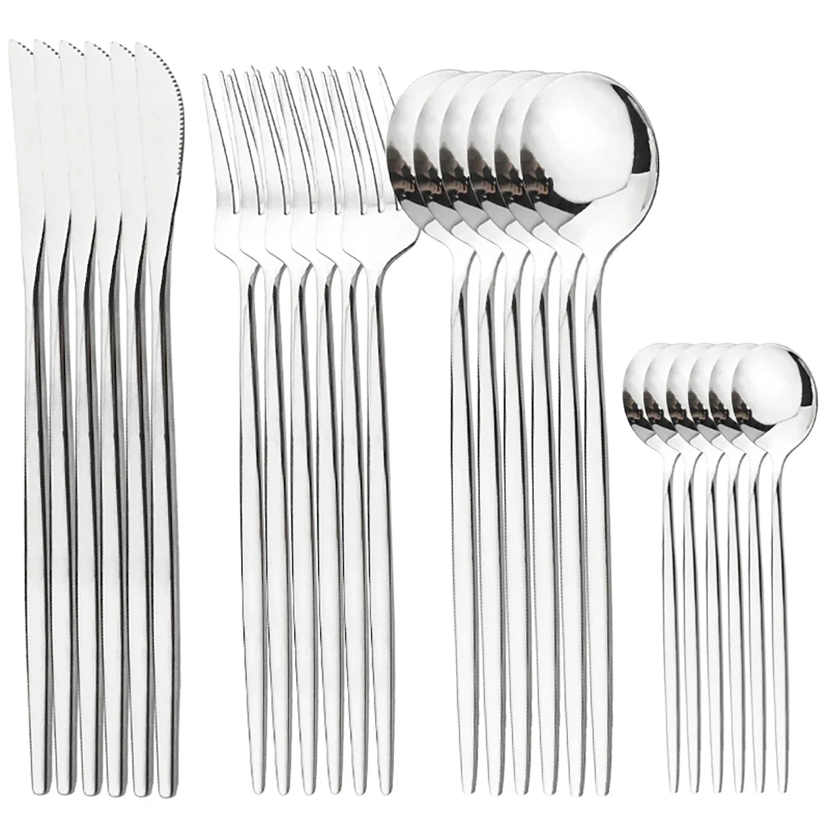 Gold Besteckset – Edelstahl – 24-teilig