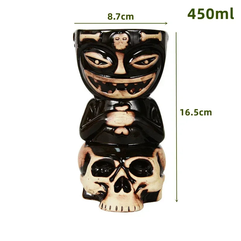 Keramische Tiki-Becher – Amerikanisch Handgemacht – 201-700ml