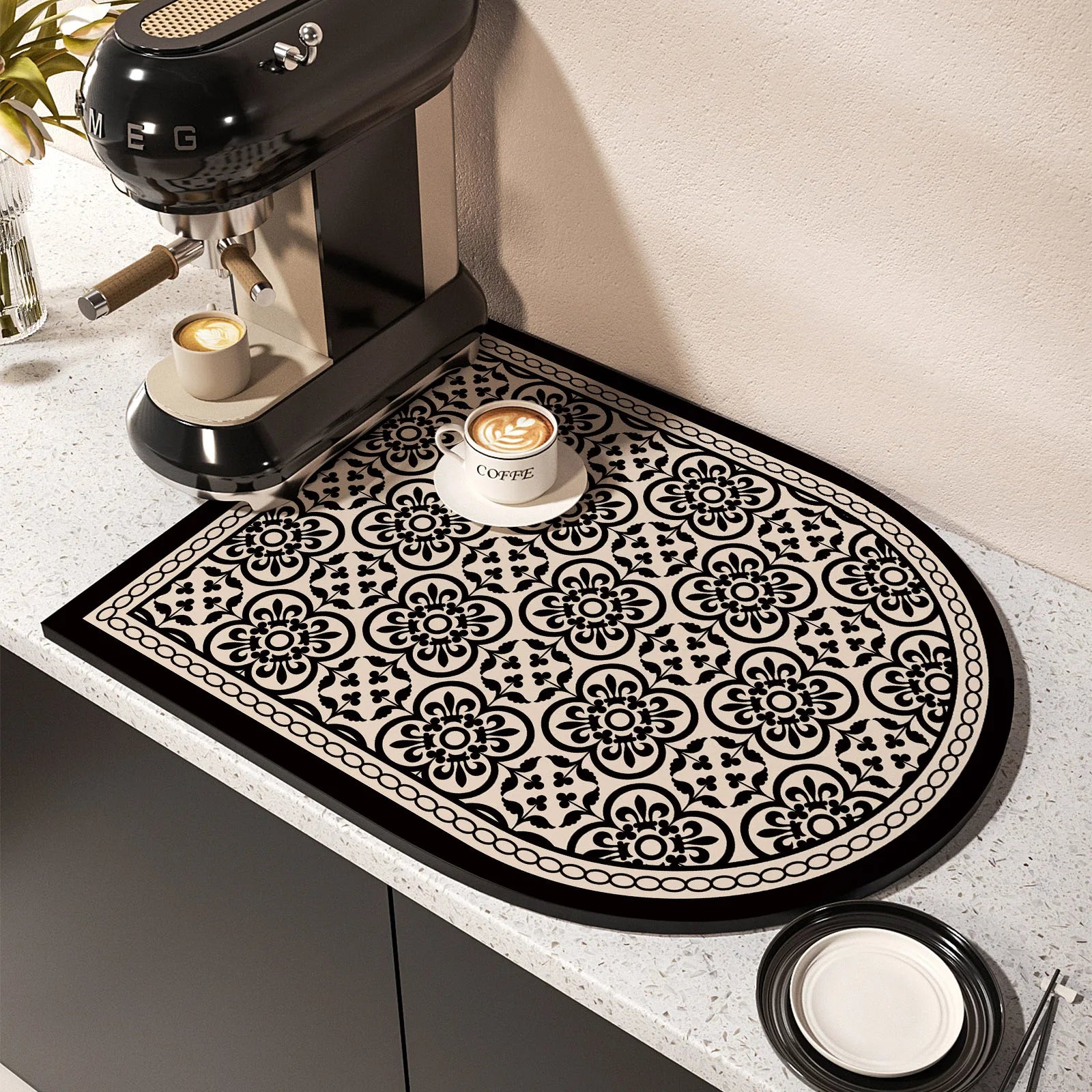 Kaffeematte – Diatom Mud Design – 30x40cm bis 50x80cm