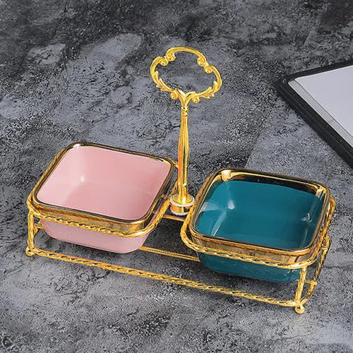 Keramik Snackplatte – Quadratisch, Stilvolle Tischdeko