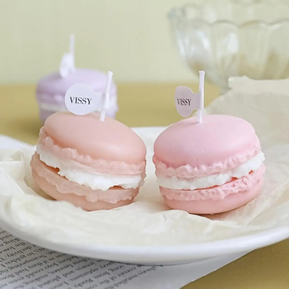 Duftkerze – Handgefertigte Macaron-Art – 4x5 cm