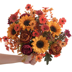 Kunst-Sonnenblumenstrauss – Polyesterdekor – Innenbereich