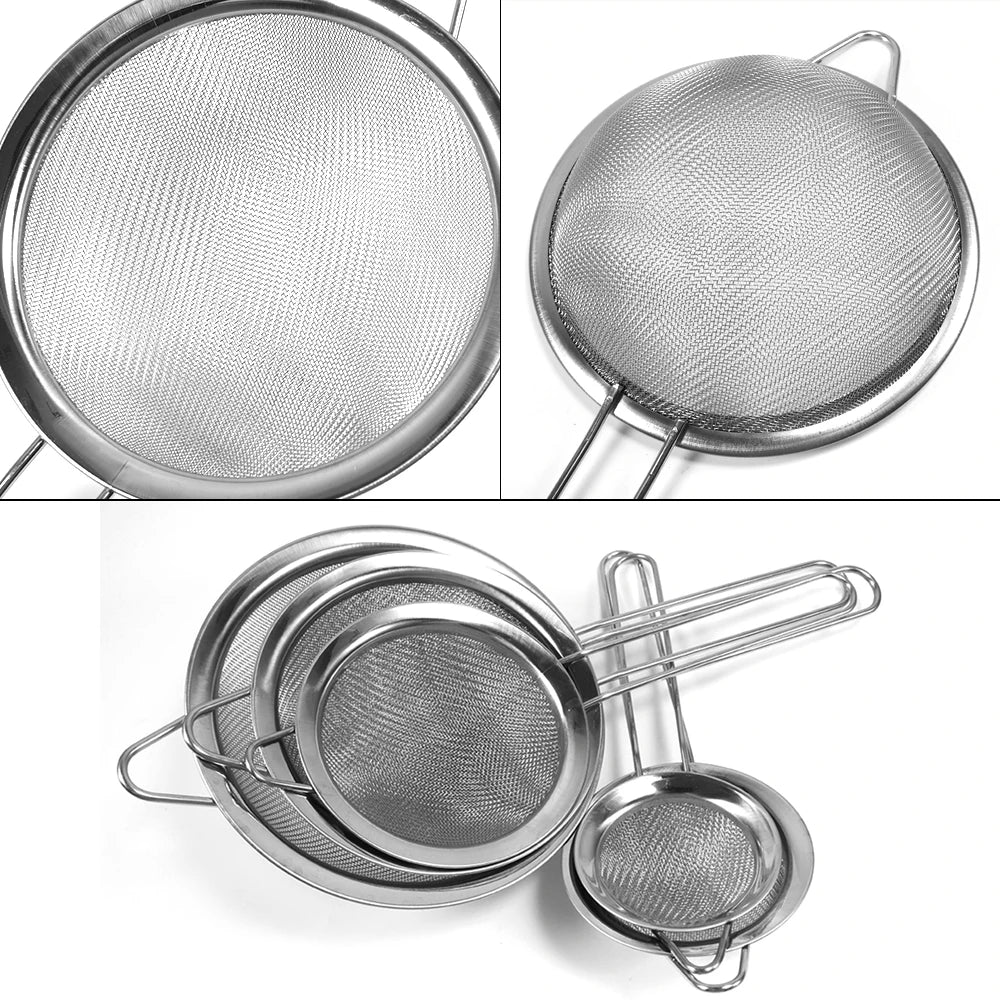 Ölsieb – Edelstahl Design – 3er Set