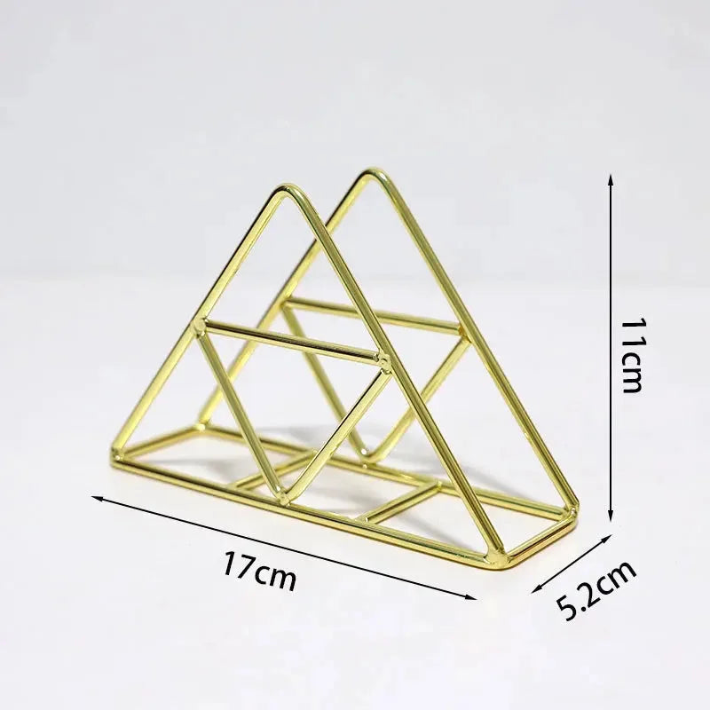 Serviettenhalter – Moderne Metalloptik – Essentiell für Arbeitstische